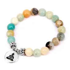 Браслет Будда, амазонит 8мм BJBS-159-2