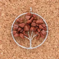 Кулон Дерево d.5см, коричневый авантюрин BJK076-08