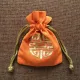 Мешочек со знаком Шоу 12х14,5см, хлопок, цвет оранжевый MS023-01
