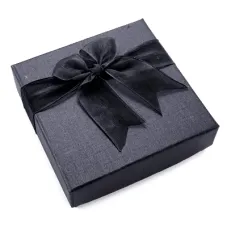 Коробка для браслета 90x90x27мм, цвет чёрный BOX009