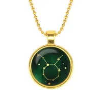 Кулон с цепочкой Знаки Зодиака - Телец, цвет золот.