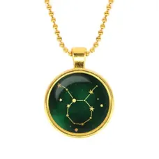 Кулон с цепочкой Знаки Зодиака - Телец, цвет золот.