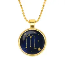 Кулон с цепочкой Знаки Зодиака - Скорпион, цвет золот.