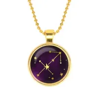 Кулон с цепочкой Знаки Зодиака - Стрелец, цвет золот.
