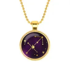 Кулон с цепочкой Знаки Зодиака - Стрелец, цвет золот.