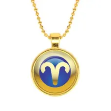 Кулон с цепочкой Знаки Зодиака - Овен, цвет золот.
