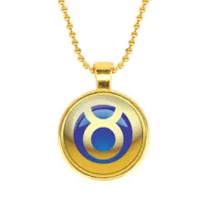 Кулон с цепочкой Знаки Зодиака - Телец, цвет золот.