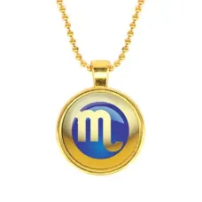 Кулон с цепочкой Знаки Зодиака - Скорпион, цвет золот.