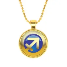 Кулон с цепочкой Знаки Зодиака - Стрелец, цвет золот. ALK557