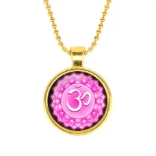 Кулон с цепочкой Сахасрара чакра, цвет золот.