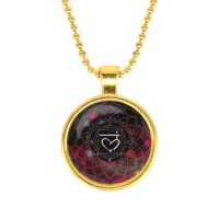 Кулон с цепочкой Муладхара чакра, цвет золот. ALK568