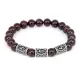 Рунический браслет Победа над злом, Гранат BSR031