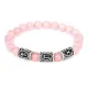 Рунический браслет Удача в любви, Розовый кварц BSR033
