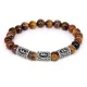 Рунический браслет Материальное благополучие, Тигровый глаз BSR034