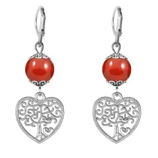 Серьги-амулеты Дерево любви (любовь, семья), сердолик SE-MKA29-06