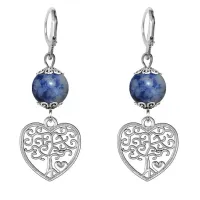 Серьги-амулеты Дерево любви (любовь, семья), содалит SE-MKA30-06