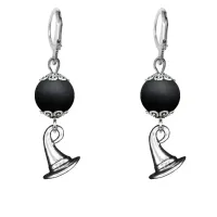 Серьги-амулеты Шляпа (магический дар), шунгит SE-MKA34-20