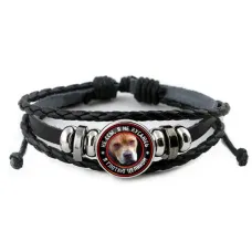 Кожаный браслет Я не кусаюсь BSK-0368