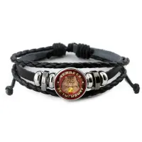 Кожаный браслет Чемпион по тыгыдыку BSK-0369