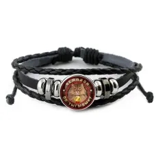 Кожаный браслет Чемпион по тыгыдыку BSK-0369