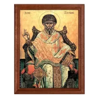 Постер в рамке 17х22см Свт. Спиридон Тримифунтский POSV-0135