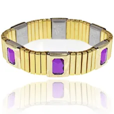 Магнитный браслет 15мм, цвет фиолетовый BSM017-3