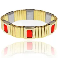 Магнитный браслет 15мм, цвет красный BSM017-4