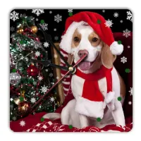 Часы настенные Год собаки 20см, пластик MCH045