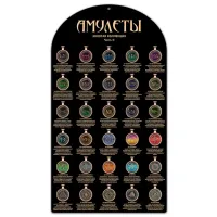 Стенд для амулетов Золотая коллекция Часть 2 с образцами амулетов STND01-2