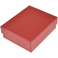 Коробка для бижутерии 9х7х3см, цвет красный BOX012-5