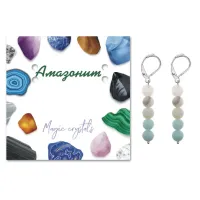 Серьги Амазонит SEB02-04