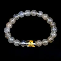 Браслет с цилиндром с мантрами, агат 8мм BJBS-142-A