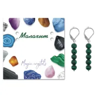 Серьги Малахит SEB02-15