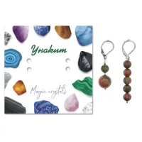 Асимметричные серьги Унакит SEB03-21