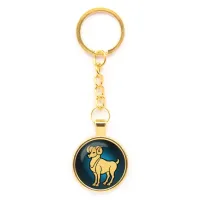 Брелок Знаки Зодиака - Овен, цвет золот.
