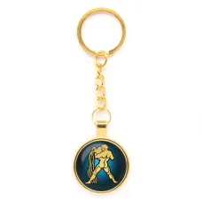 Брелок Знаки Зодиака - Водолей, цвет золот.
