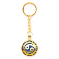 Брелок Знаки Зодиака - Рак, цвет золот.