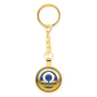 Брелок Знаки Зодиака - Весы, цвет золот.