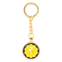 Брелок Манипура чакра, цвет золот.