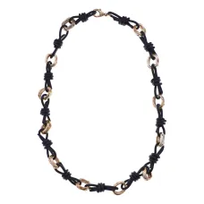 Колье, 45 см, цвет золотой/черный UG256-02