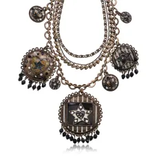 Колье Звезда и сердце, 30 см UG260