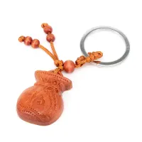 Брелок Мешок удачи, красное дерево BK032-44