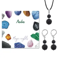 Комплект серьги и кулон Лава KOM01-12