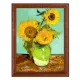Постер в рамке 17х22см Винсент Ван Гог - Подсолнухи (1888) POSV-0146