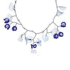 Колье Листопад, цвет фиолетовый UG263-02