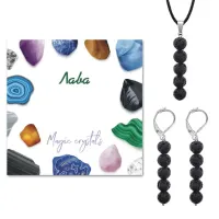 Комплект серьги и кулон Лава KOM02-12