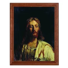 Постер в рамке 17х22см Илья Ефимович Репин - Христос (1884) POSV-0154