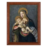 Постер в рамке 17х22см Сандро Боттичелли - Мадонна с Младенцем с терновым венком и тремя гвоздями POSV-0159