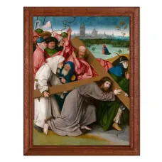 Постер в рамке 17х22см Иероним Босх - Крестный путь (1495) POSV-0161