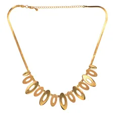 Колье Овал, 47,5см, цвет золотой UG268